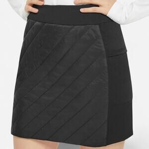 FitsT4 Quilted Skirt Women’s XL Black Winter Puffer Athletic Skort